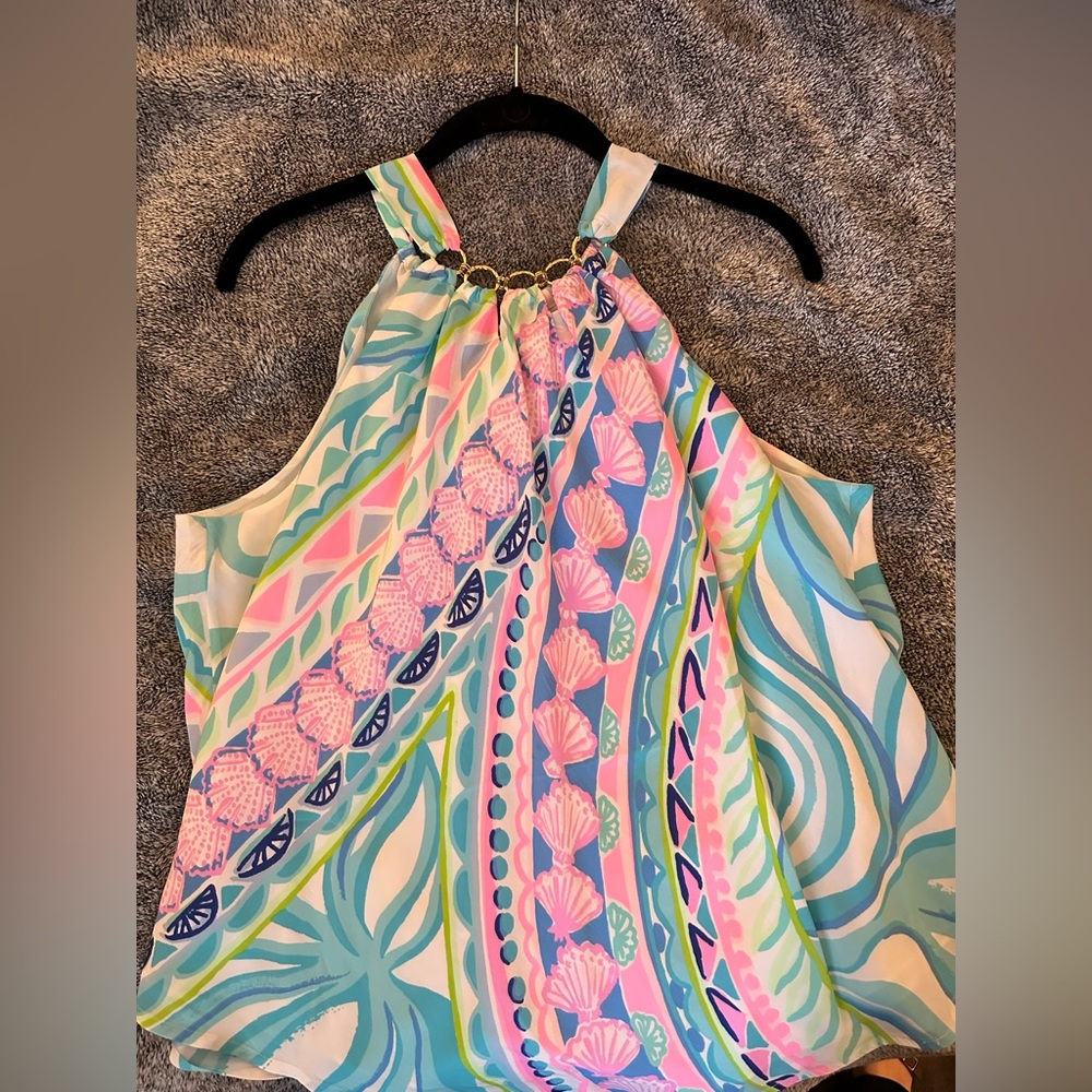EUC Lilly Pulitzer halter top size L